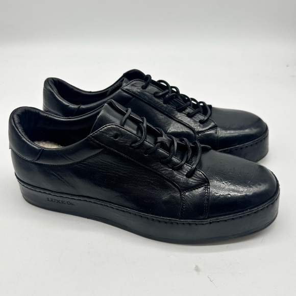 Australia Luxe Collective Black Leather Lace-Up Shoes US 10.5-11 | EU 44 | NWT main image 4